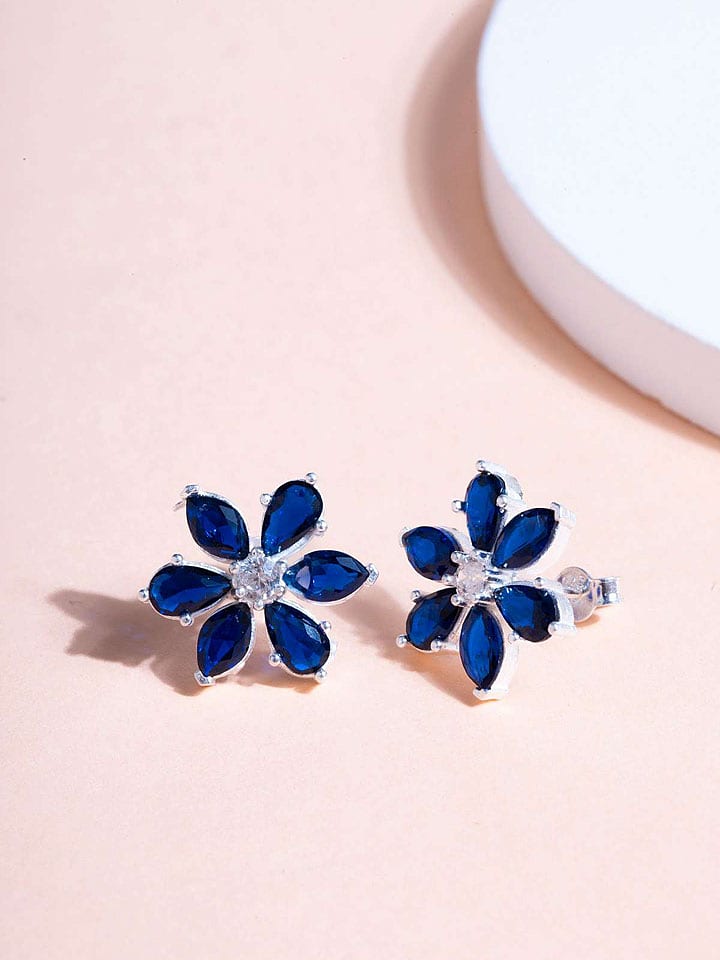 Heliophilia Srebrne kolczyki-wkrętki z cyrkoniami rozmiar: onesize