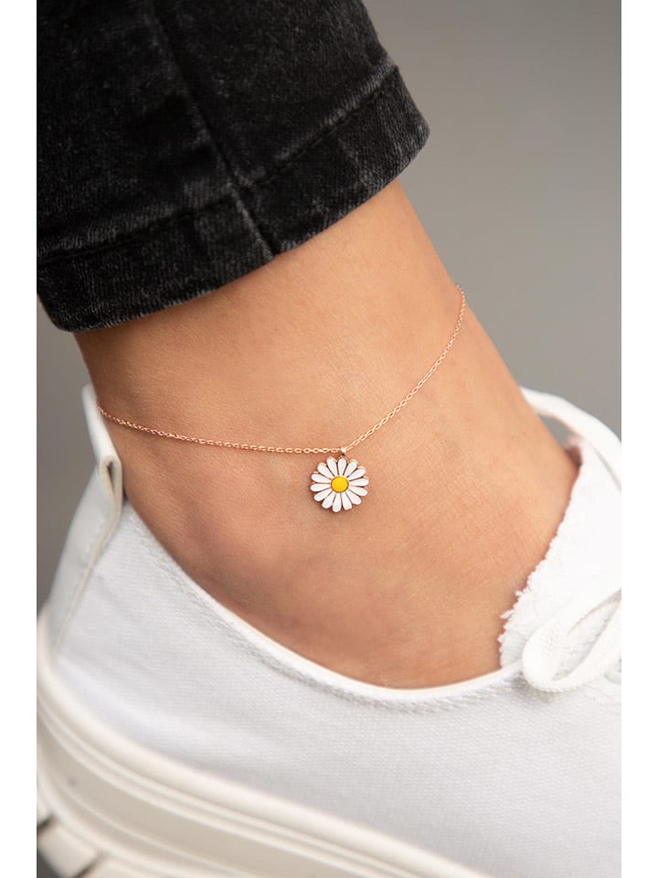 Heliophilia Srebrna bransoletka z zawieszką na kostkę rozmiar: onesize