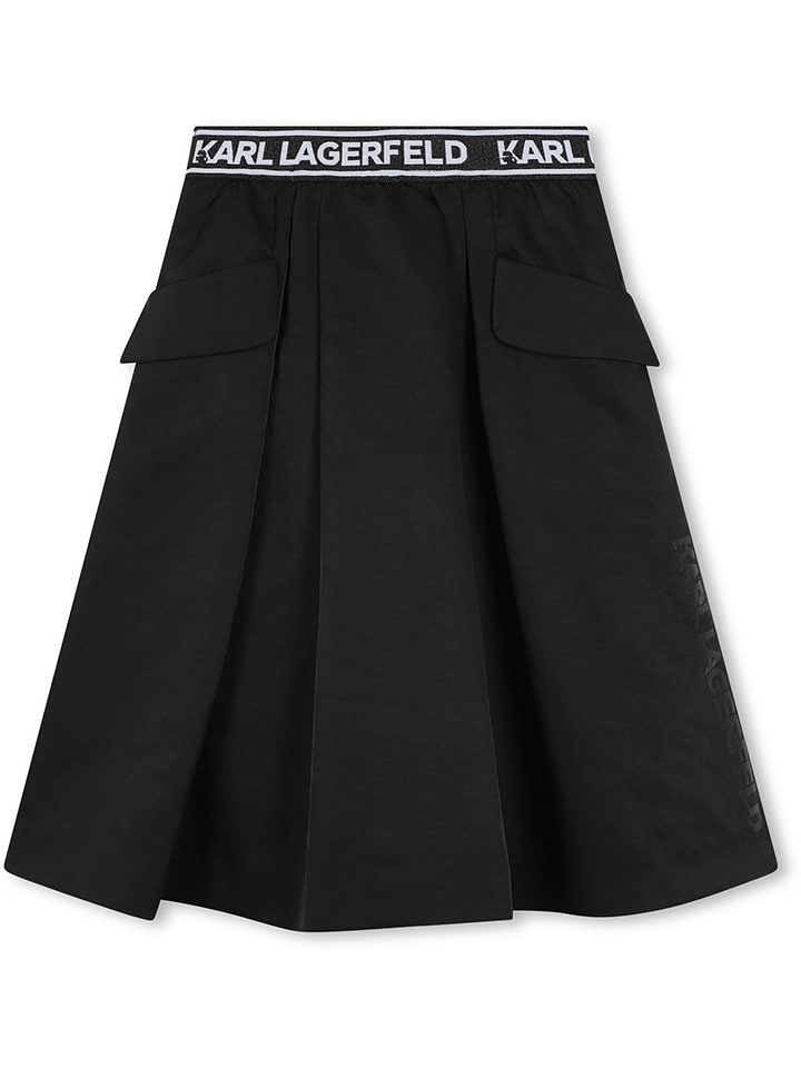 Karl Lagerfeld Kids Spódnica w kolorze czarnym rozmiar: 128