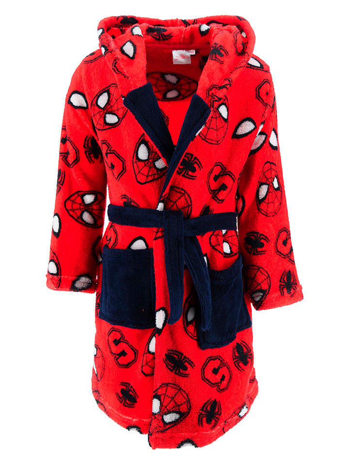 Spiderman Szlafrok "Spiderman" w kolorze czarno-czerwonym rozmiar: 98