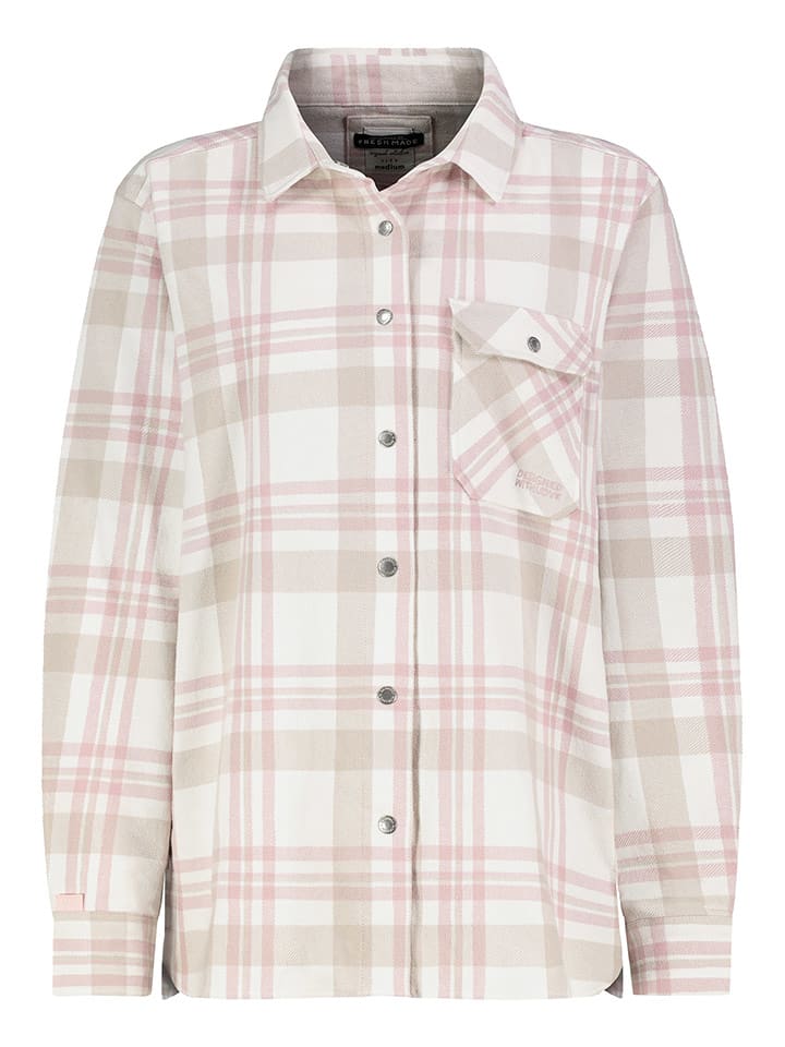 Sublevel Koszula w kolorze jasnoróżowo-beżowo-białym rozmiar: XXL