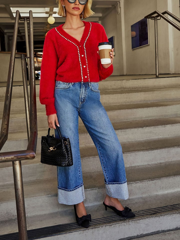 LA Angels Kardigan w kolorze czerwonym rozmiar: S