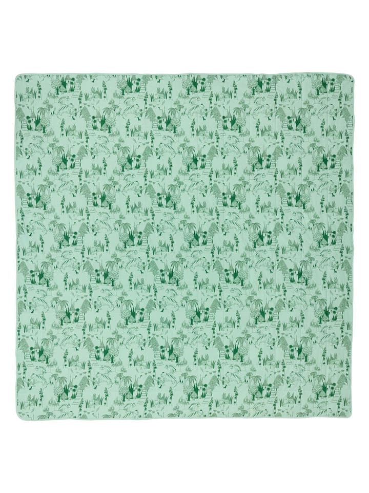 Moomin Narzuta "Garden Party" w kolorze zielonym - 260 x 260 cm rozmiar: onesize