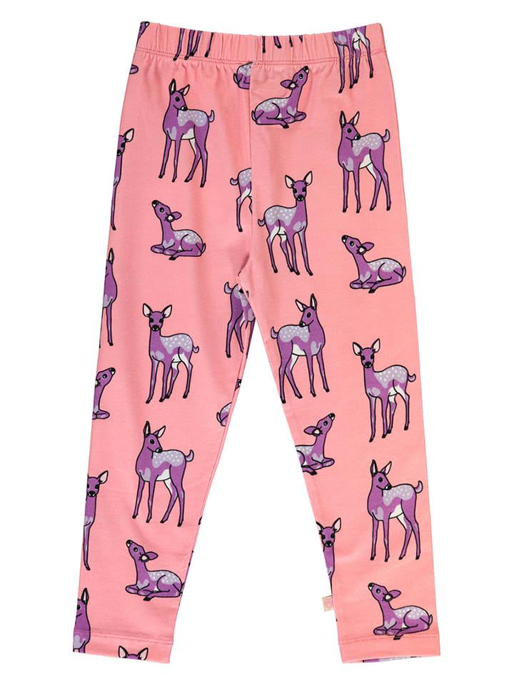 Småfolk Legginsy "Roes" w kolorze jasnoróżowym rozmiar: 92/98