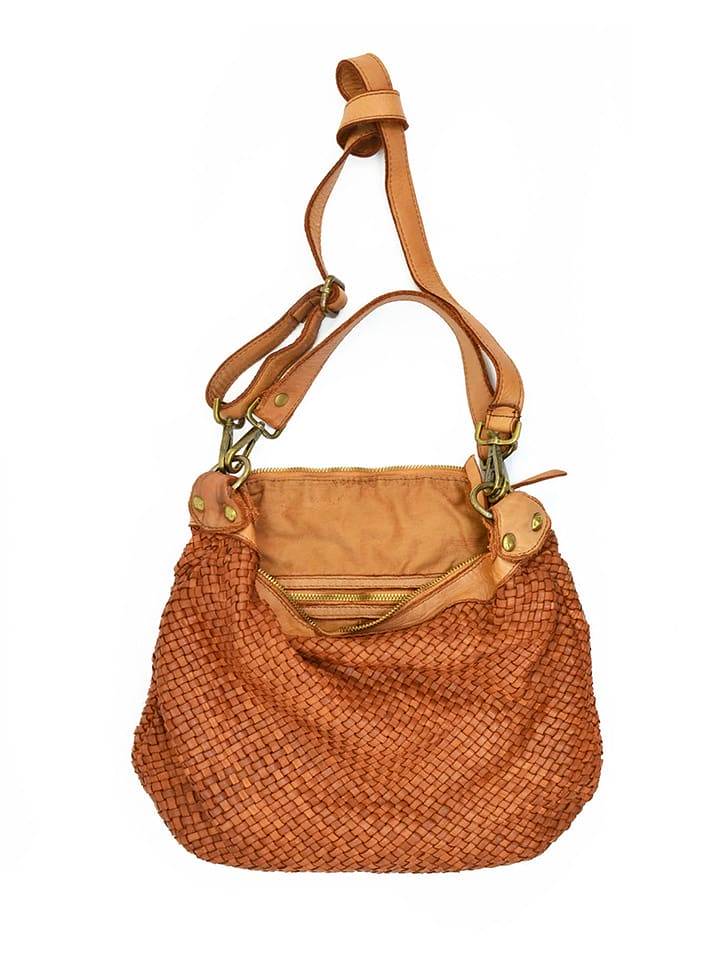 Amara Skórzana torebka "Merida" w kolorze jasnobrązowym - 30 x 30 x 14 cm rozmiar: onesize