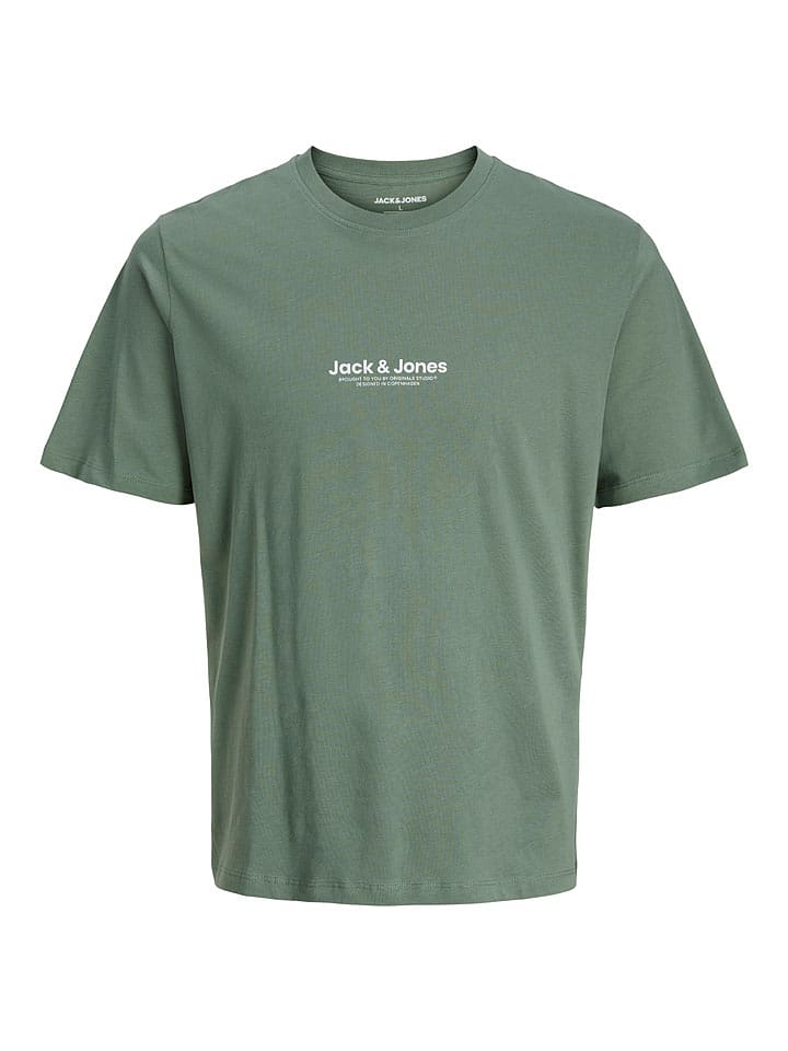 Jack & Jones Koszulka "Esterbro" w kolorze zielonym rozmiar: L