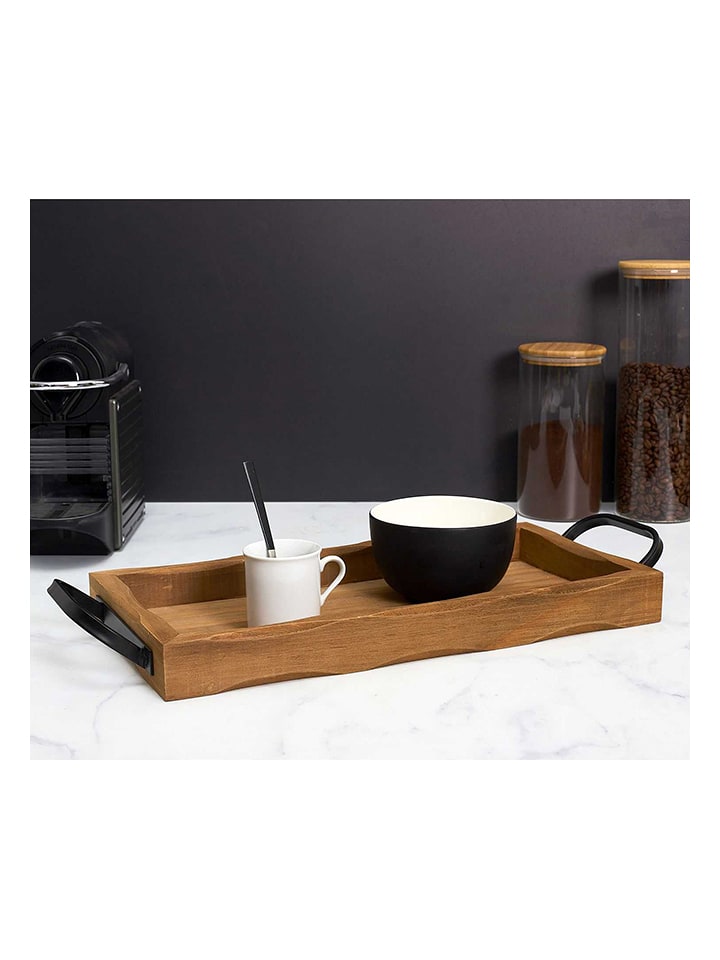 Ethnical Life Taca dekoracyjna w kolorze jasnobrązowym - 39,5 x 30 cm rozmiar: onesize