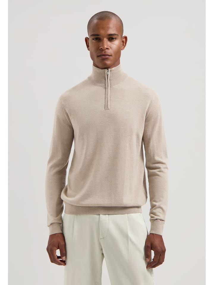 DSTREZZED Wełniany sweter w kolorze beżowym rozmiar: L