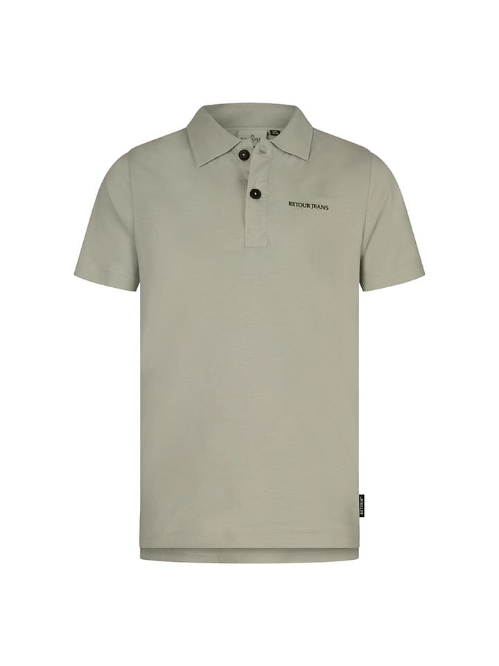 Retour Koszulka polo "Antony" w kolorze beżowym rozmiar: 180/188