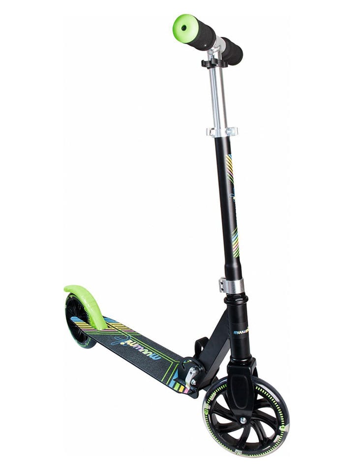 muuwmi Hulajnoga "Neon 180" w kolorze czarnym ze świecącymi kołami - 3+ rozmiar: onesize