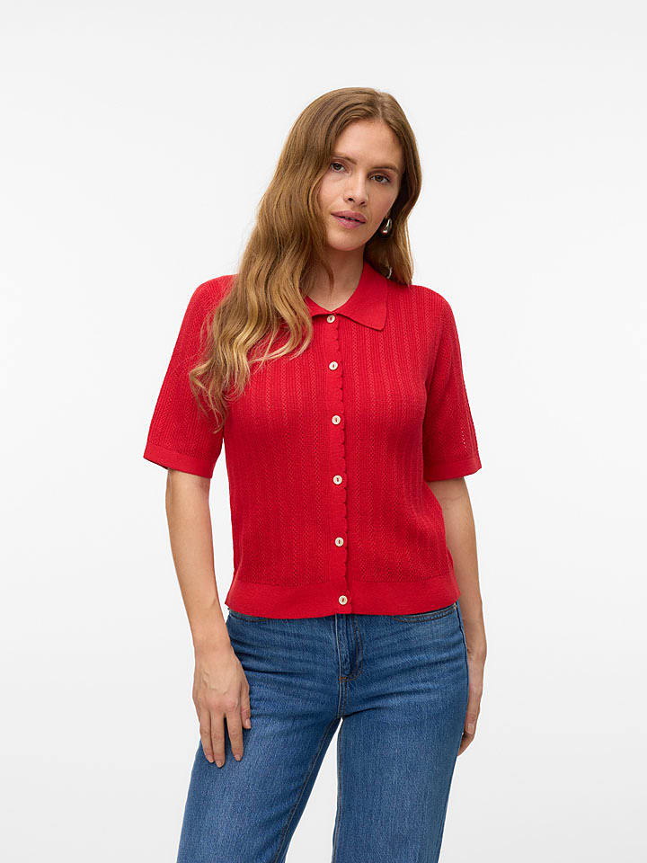 Vero Moda Kardigan w kolorze czerwonym rozmiar: XS