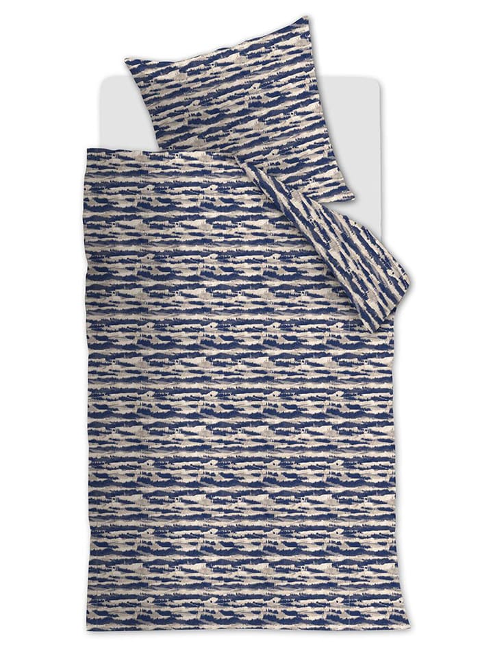 Ambiante Komplet pościeli "Ferson" w kolorze niebiesko-beżowym rozmiar: 135x200 cm