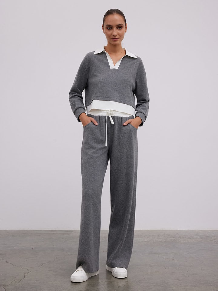 BGN Spodnie w kolorze szarym rozmiar: 40