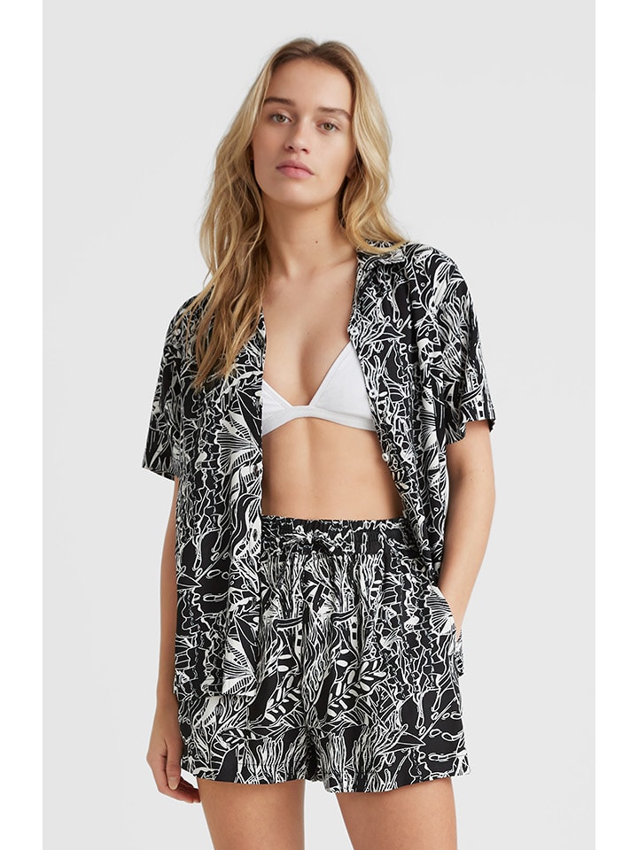 O'Neill Koszula "Ocean Mission" w kolorze czarno-białym rozmiar: S