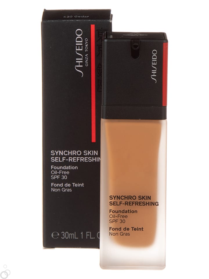 Shiseido Podkład "Synchro Skin Self-Refrsehing - 430 Cedar" - 30 ml rozmiar: onesize