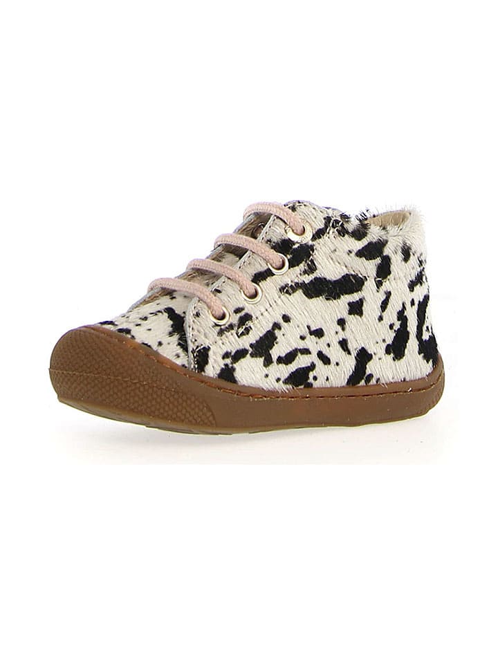 Naturino Skórzane buty "Cocoon" w kolorze białym do nauki chodzenia rozmiar: 23