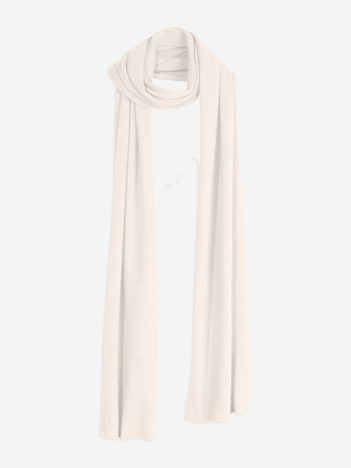 Perfect Cashmere Kaszmirowy szal "Kelly" w kolorze kremowym rozmiar: onesize