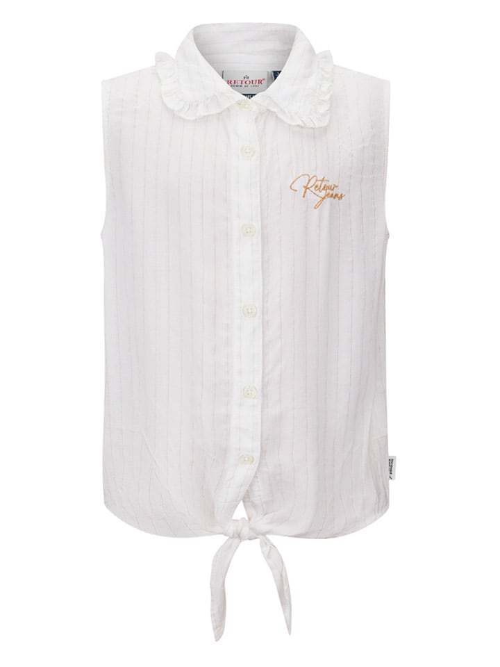 Retour Bluzka "Idorra" w kolorze biało-beżowym rozmiar: 116