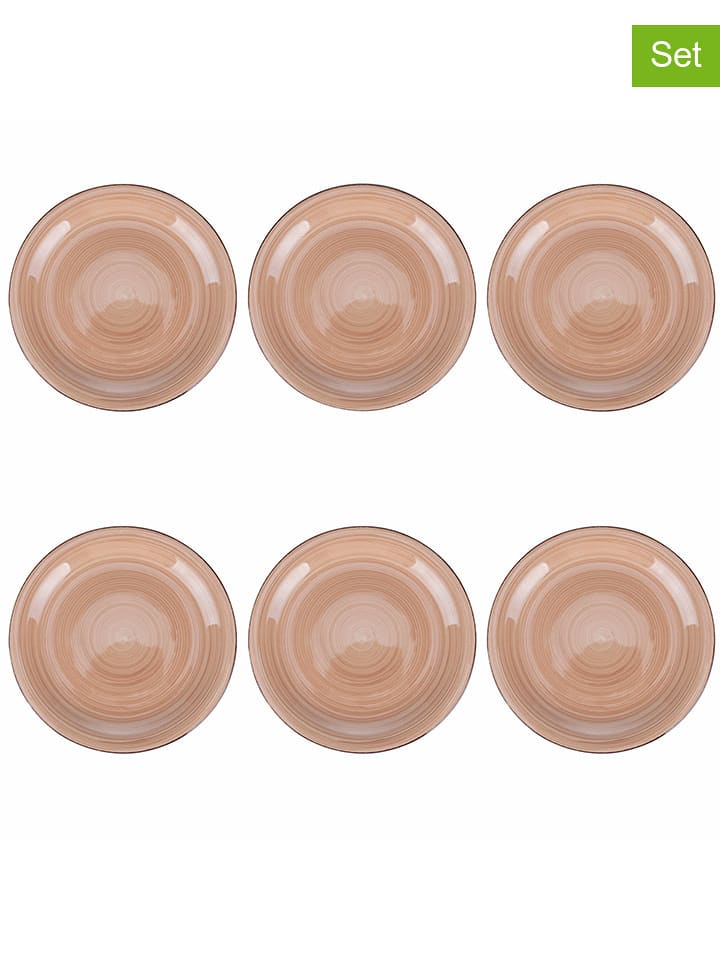 Villa d´Este Talerzyki deserowe (6 szt.) w kolorze pomarańczowym - Ø 19,3 cm rozmiar: onesize