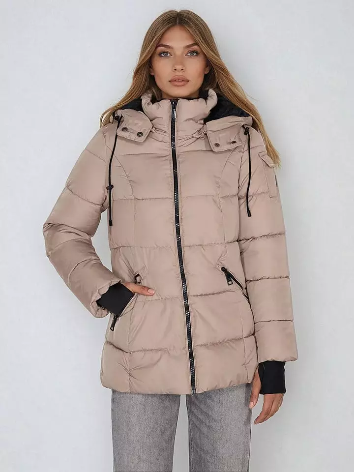 Steve Madden Kurtka zimowa w kolorze beżowym rozmiar: M