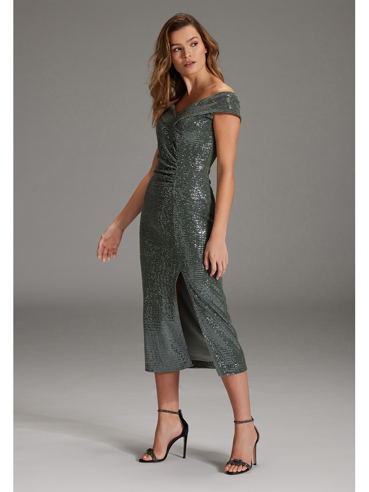 SWING Sukienka w kolorze khaki rozmiar: 38