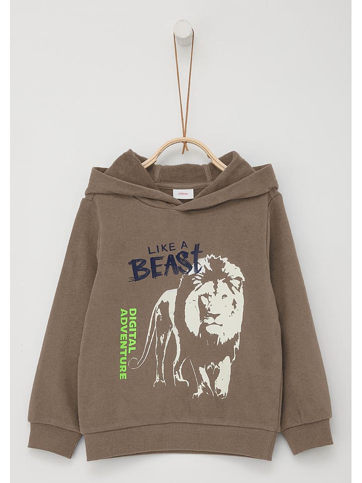 s.Oliver Bluza w kolorze jasnobrązowym rozmiar: 116/122