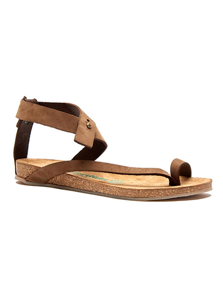 Comfortfusse Skórzane sandały w kolorze beżowym rozmiar: 38