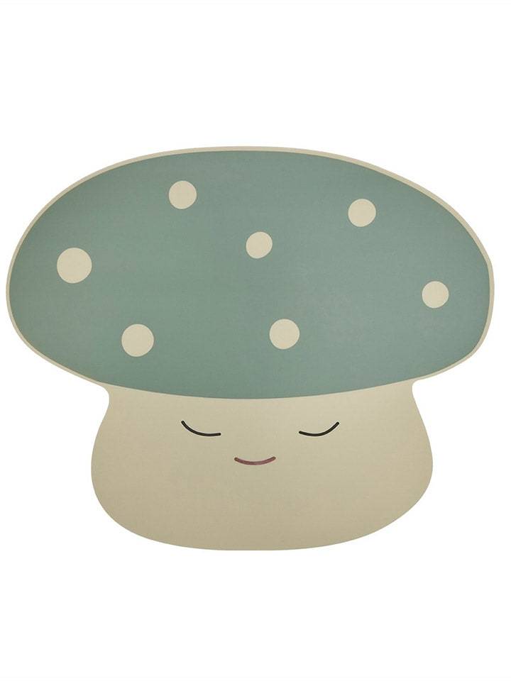 OYOY mini Podkładka stołowa "Mushroom" w kolorze beżowo-zielonym - 35,5 x 43 cm rozmiar: onesize