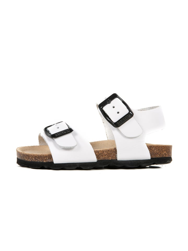 BABUNKERS Family Skórzane sandały w kolorze białym rozmiar: 33