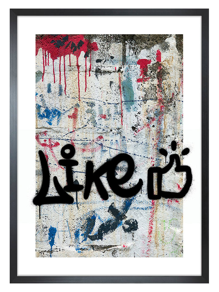Ars Longa Druk artystyczny "Graffiti Like" w ramce - 70 x 50 cm rozmiar: onesize