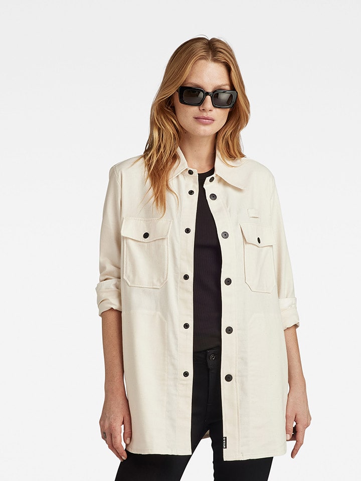 G-Star Kurtka koszulowa w kolorze beżowym rozmiar: M