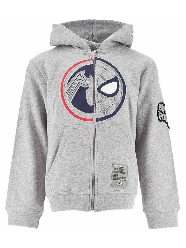 Spiderman Bluza "Spider-Man" w kolorze szarym rozmiar: 104