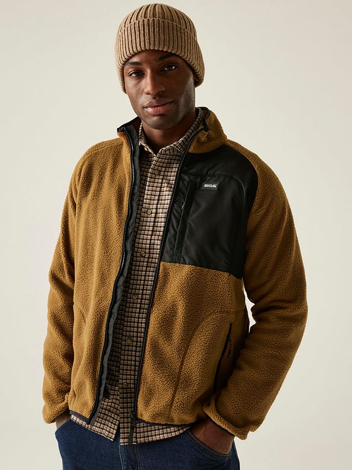 Regatta Kurtka polarowa "Frankie Borg" w kolorze jasnobrązowym rozmiar: L