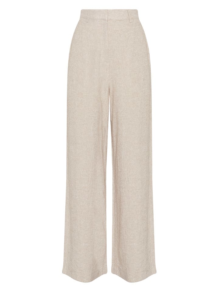 MOSS COPENHAGEN Spodnie w kolorze beżowym rozmiar: XL