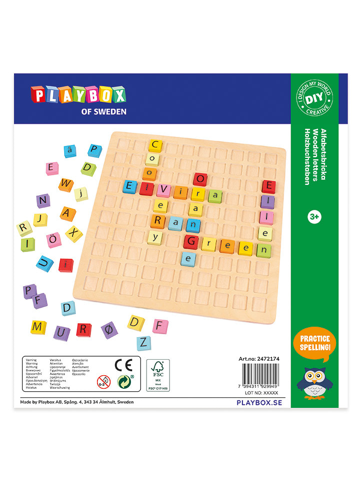 Playbox 100-częściowy zestaw literek - 3+ rozmiar: onesize