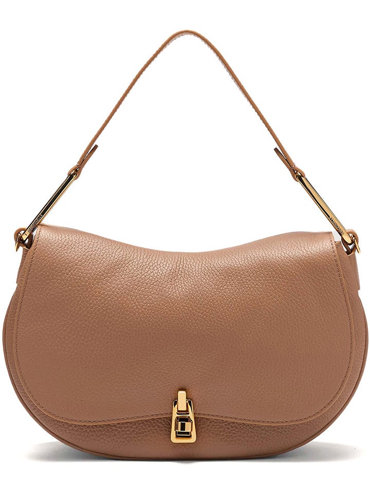 COCCINELLE Skórzana torebka w kolorze jasnobrązowym - 31 x 18 x 8 cm rozmiar: onesize