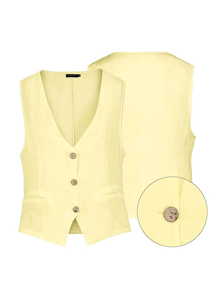 Eight2Nine Kamizelka w kolorze żółtym rozmiar: S/M