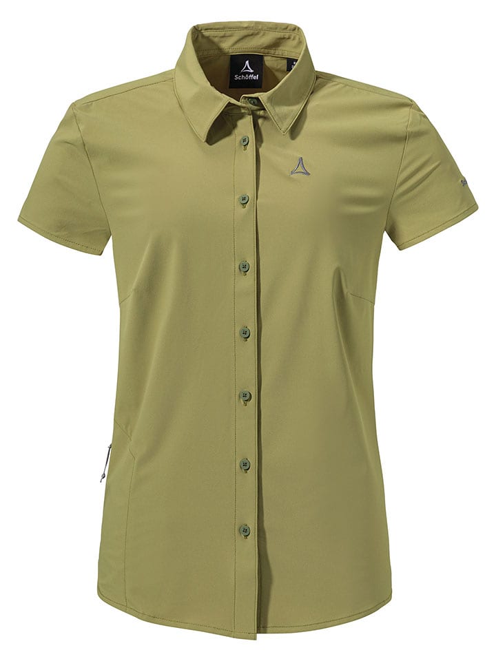 Schöffel Koszula trekkingowa "Dooser" w kolorze oliwkowym rozmiar: 36