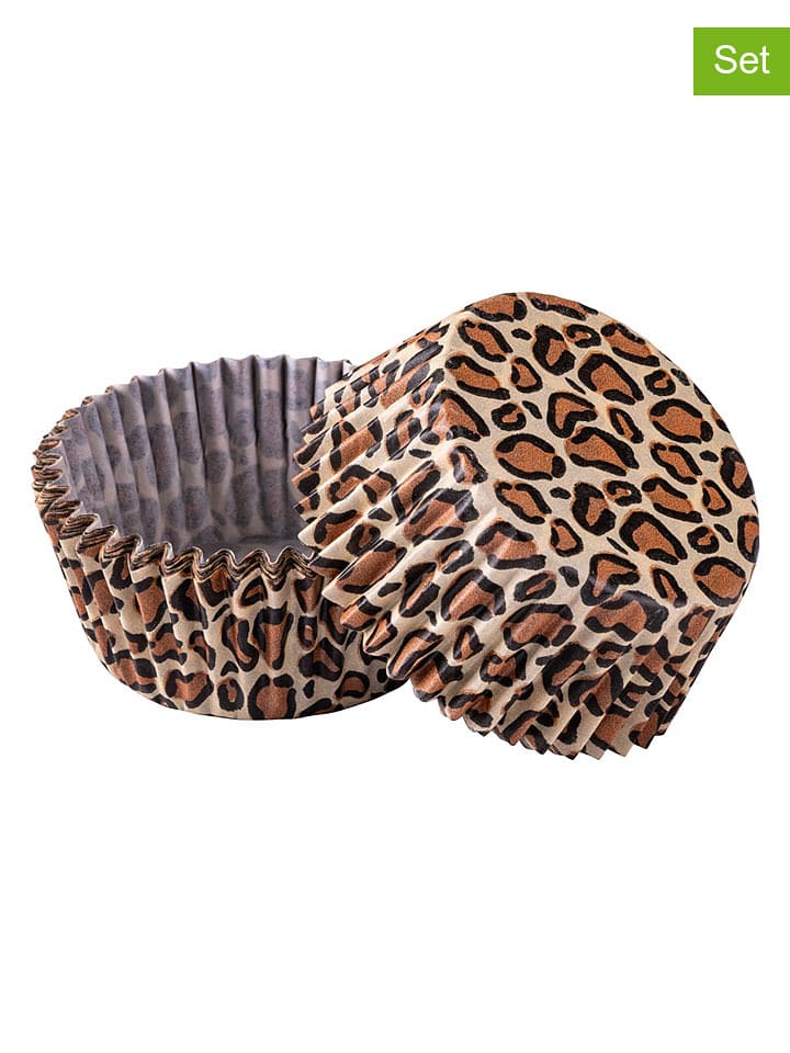 Zenker Foremki papierowe (100 szt.) "Leo" w kolorze beżowo-brązowym do muffinek rozmiar: onesize