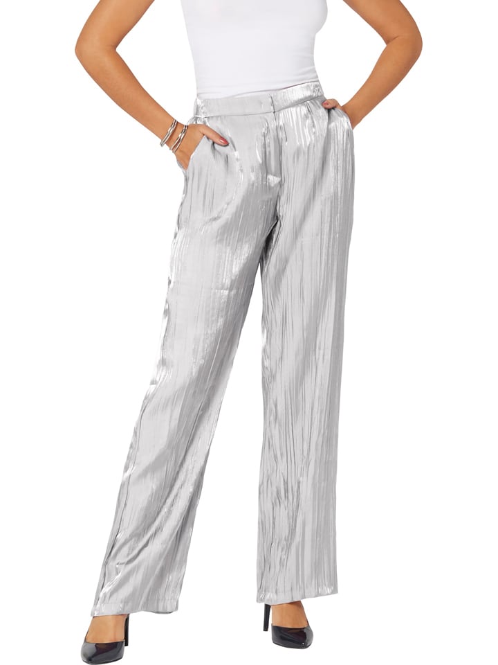 WITT WEIDEN Spodnie w kolorze srebrnym rozmiar: 42