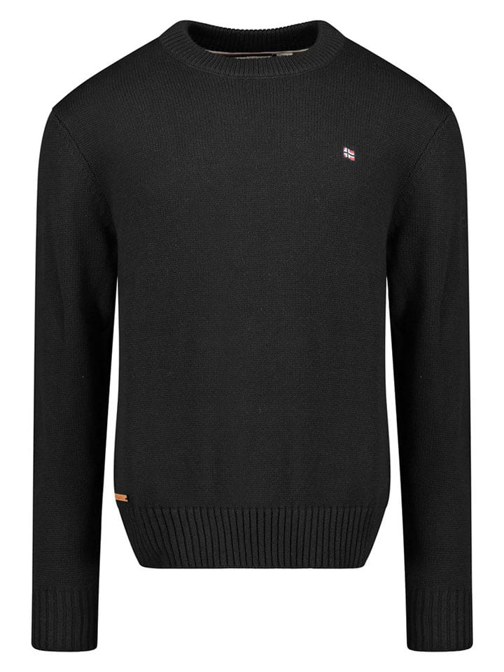 Geographical Norway Sweter "Flinder" w kolorze czarnym rozmiar: S