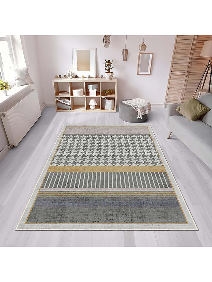 CARPET DIEM Dywan w kolorze szaro-jasnobrązowym rozmiar: 80x200 cm