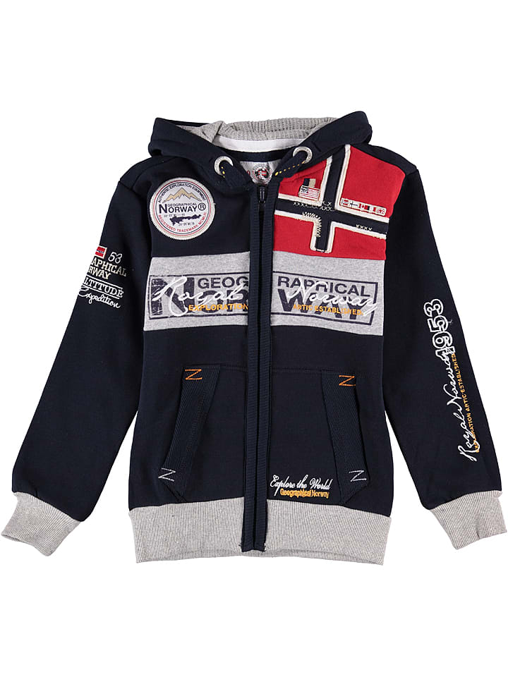 Geographical Norway Bluza "Flyer" w kolorze granatowym rozmiar: 176