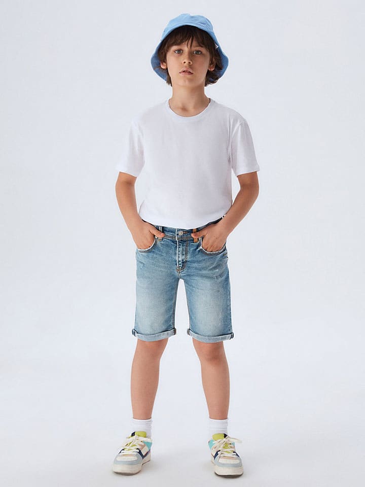 LTB Bermudy dżinsowe "Corvin B" w kolorze niebieskim rozmiar: 134