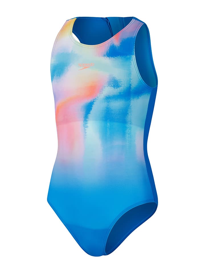 Speedo Strój kąpielowy "Eco Print" w kolorze niebieskim ze wzorem rozmiar: 164