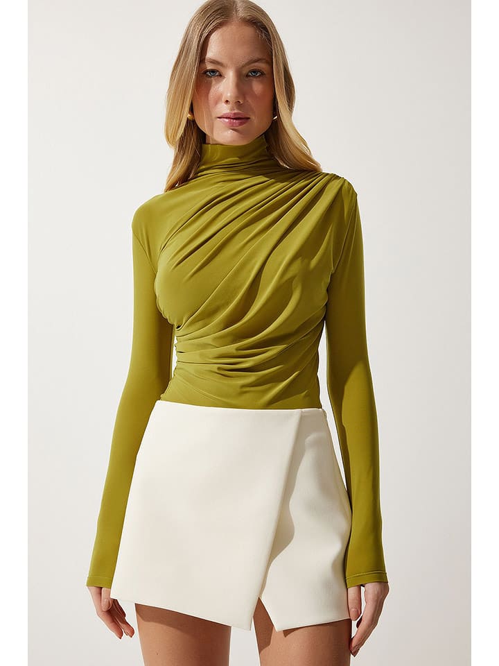 Happiness Istanbul Bluzka w kolorze zielonym rozmiar: 40