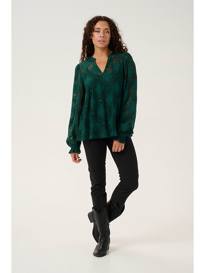 CULTURE Bluzka w kolorze turkusowym rozmiar: XXL