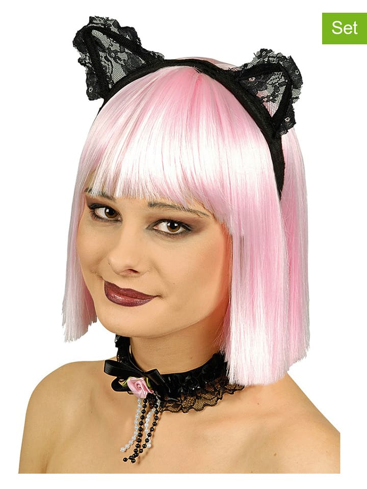 CHAKS 2-częściowy zestaw "Kitten" w kolorze czarnym rozmiar: onesize