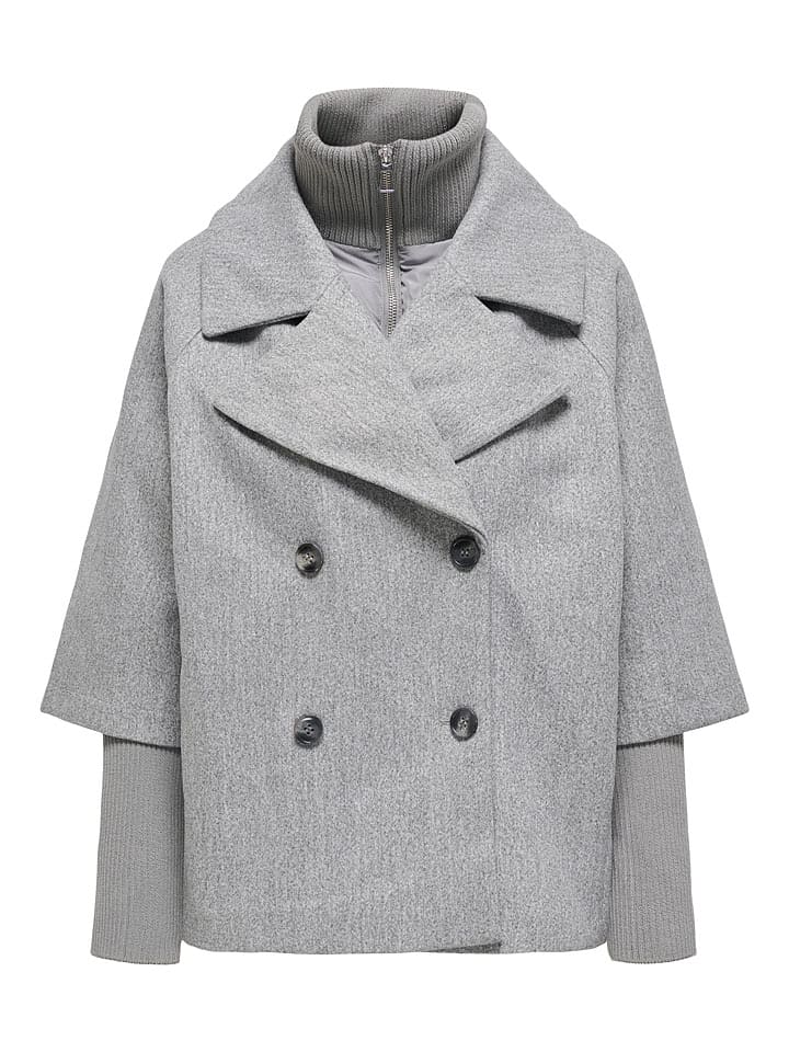 JDY Kurtka przejściowa "Hannah" w kolorze szarym rozmiar: L