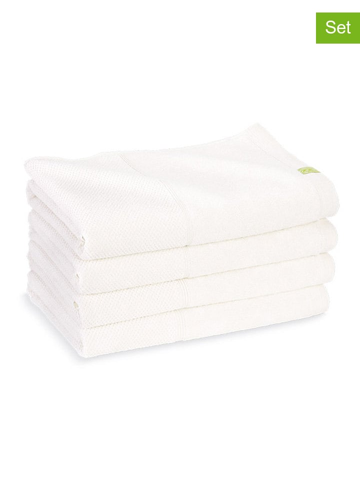 Kushel Ręczniki (4 szt.) "The Hand & Hair Set" w kolorze białym do rąk rozmiar: 50x102 cm